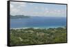 View from Bellevue, La Digue, Seychelles, Indian Ocean Islands-Guido Cozzi-Framed Stretched Canvas