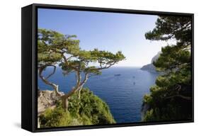 View from Belvedere Di Tragara on Capri-Massimo Borchi-Framed Stretched Canvas