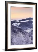 View from Black Forest Highway to Glottertal Tal Valley at Sunset-Markus Lange-Framed Photographic Print