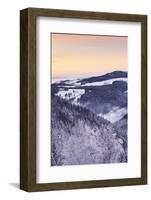 View from Black Forest Highway to Glottertal Tal Valley at Sunset-Markus Lange-Framed Photographic Print