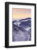 View from Black Forest Highway to Glottertal Tal Valley at Sunset-Markus Lange-Framed Photographic Print