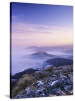 View from Breitenstein Mountain to Limburg Castle-Markus Lange-Stretched Canvas