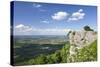 View from Breitenstein Rock, Kirchheim Teck, Swabian Alb, Baden Wurttemberg, Germany, Europe-Markus-Stretched Canvas