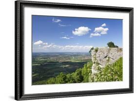 View from Breitenstein Rock, Kirchheim Teck, Swabian Alb, Baden Wurttemberg, Germany, Europe-Markus-Framed Photographic Print