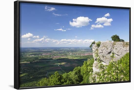 View from Breitenstein Rock, Kirchheim Teck, Swabian Alb, Baden Wurttemberg, Germany, Europe-Markus-Framed Photographic Print