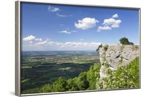 View from Breitenstein Rock, Kirchheim Teck, Swabian Alb, Baden Wurttemberg, Germany, Europe-Markus-Framed Photographic Print