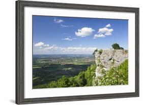 View from Breitenstein Rock, Kirchheim Teck, Swabian Alb, Baden Wurttemberg, Germany, Europe-Markus-Framed Photographic Print