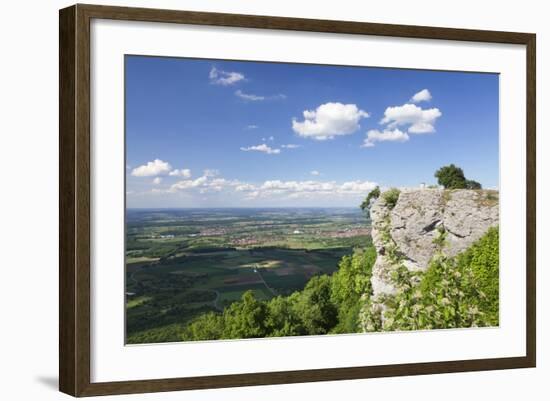 View from Breitenstein Rock, Kirchheim Teck, Swabian Alb, Baden Wurttemberg, Germany, Europe-Markus-Framed Photographic Print