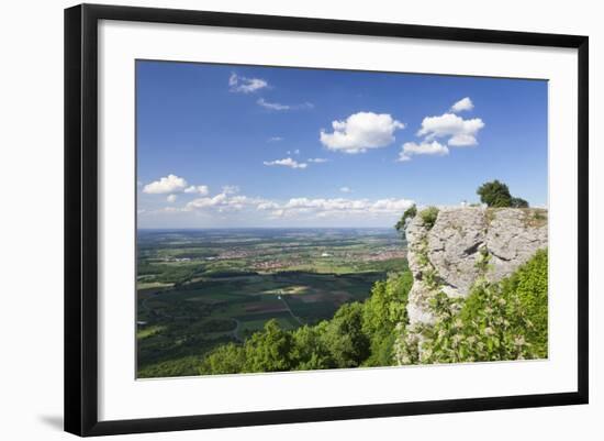 View from Breitenstein Rock, Kirchheim Teck, Swabian Alb, Baden Wurttemberg, Germany, Europe-Markus-Framed Photographic Print