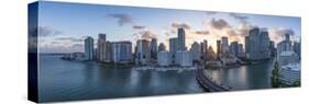 View from Brickell Key, a Small Island Covered in Apartment Towers, Towards the Miami Skyline-Gavin Hellier-Stretched Canvas