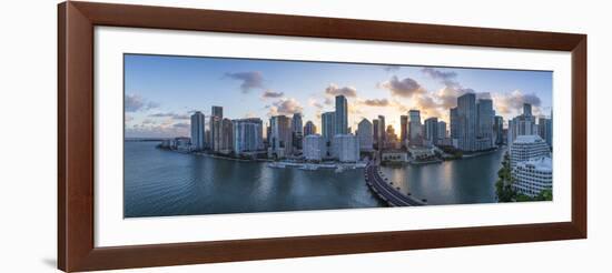 View from Brickell Key, a Small Island Covered in Apartment Towers, Towards the Miami Skyline-Gavin Hellier-Framed Photographic Print