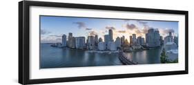 View from Brickell Key, a Small Island Covered in Apartment Towers, Towards the Miami Skyline-Gavin Hellier-Framed Photographic Print