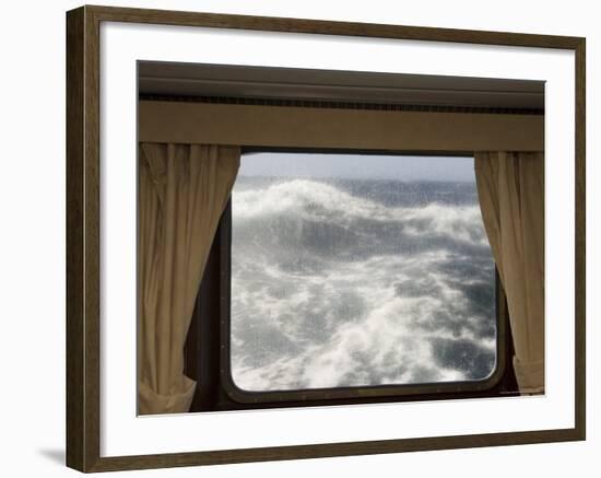 View from Cabin on Antarctic Dream Navigation on Rough Seas Near Cape Horn-Sergio Pitamitz-Framed Photographic Print