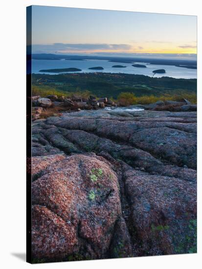 View from Cadillac Mountain, Acadia National Park, Mount Desert Island, Maine, New England, USA-Alan Copson-Stretched Canvas