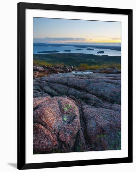 View from Cadillac Mountain, Acadia National Park, Mount Desert Island, Maine, New England, USA-Alan Copson-Framed Photographic Print