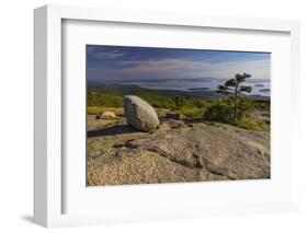 View from Cadillac Mountain looking down onto Frenchman Bay in Acadia National Park, Maine, USA-Chuck Haney-Framed Photographic Print