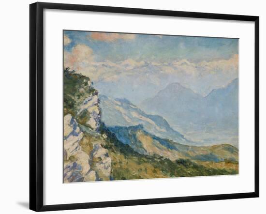 View from Campo Dei Fiori, Varese, Italy, C.1925-Edgar Wood-Framed Giclee Print