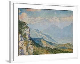 View from Campo Dei Fiori, Varese, Italy, C.1925-Edgar Wood-Framed Giclee Print