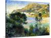 View From Cap Martin of Monte Carlo, c.1884-Pierre-Auguste Renoir-Stretched Canvas