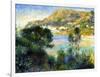 View From Cap Martin of Monte Carlo, c.1884-Pierre-Auguste Renoir-Framed Giclee Print