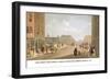 View from Capel-Street, Looking over Essex-Bridge, Dublin, 1797-James Malton-Framed Art Print