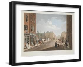 View from Capel-Street, Looking over Essex-Bridge, Dublin, 1797-James Malton-Framed Giclee Print