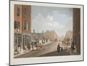 View from Capel-Street, Looking over Essex-Bridge, Dublin, 1797-James Malton-Mounted Giclee Print