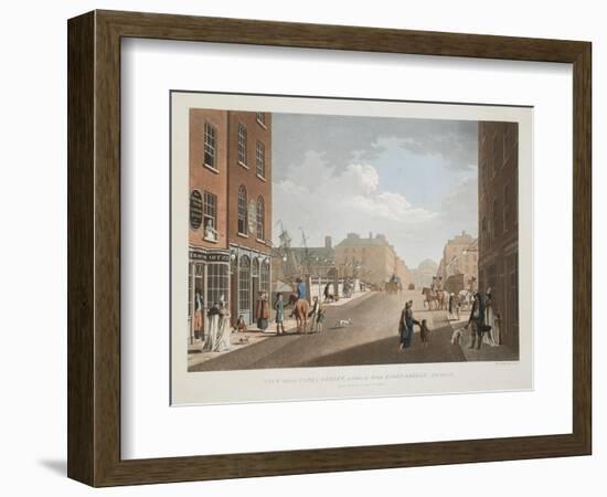 View from Capel-Street, Looking over Essex-Bridge, Dublin, 1797-James Malton-Framed Giclee Print