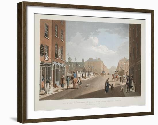 View from Capel-Street, Looking over Essex-Bridge, Dublin, 1797-James Malton-Framed Giclee Print