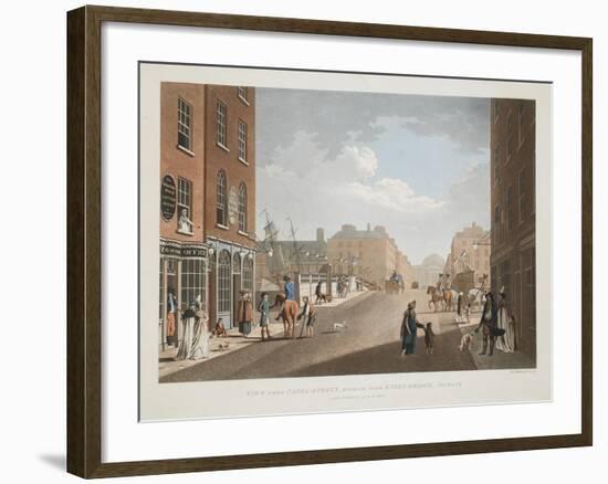 View from Capel-Street, Looking over Essex-Bridge, Dublin, 1797-James Malton-Framed Giclee Print