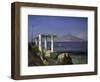 View from Capri across the Gulf of Naples to Mt. Vesuvius, 1868-Carl Frederick Sorensen-Framed Giclee Print