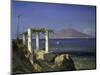 View from Capri across the Gulf of Naples to Mt. Vesuvius, 1868-Carl Frederick Sorensen-Mounted Giclee Print