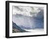 View from Carr Brae Towards Head of Loch Duich and Five Sisters of Kintail with Rays of Sunlight Bu-Lee Frost-Framed Photographic Print