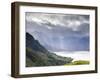 View from Carr Brae Towards Head of Loch Duich and Five Sisters of Kintail with Sunlight Bursting T-Lee Frost-Framed Photographic Print