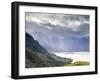 View from Carr Brae Towards Head of Loch Duich and Five Sisters of Kintail with Sunlight Bursting T-Lee Frost-Framed Photographic Print