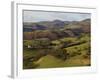 View from Castell Dinas Bran Towards Llantysilio Mountain and Maesyrychen Mountain, Wales-John Warburton-lee-Framed Photographic Print