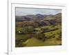 View from Castell Dinas Bran Towards Llantysilio Mountain and Maesyrychen Mountain, Wales-John Warburton-lee-Framed Photographic Print