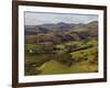 View from Castell Dinas Bran Towards Llantysilio Mountain and Maesyrychen Mountain, Wales-John Warburton-lee-Framed Photographic Print