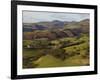 View from Castell Dinas Bran Towards Llantysilio Mountain and Maesyrychen Mountain, Wales-John Warburton-lee-Framed Photographic Print