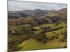 View from Castell Dinas Bran Towards Llantysilio Mountain and Maesyrychen Mountain, Wales-John Warburton-lee-Mounted Photographic Print