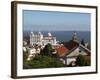 View from Castelo de Sao Jorge to Sao Vicente de Fora Church, Lisbon, Portugal, Europe-Stuart Black-Framed Photographic Print