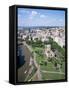 View from Castle Green to the City Centre, Bristol, England, United Kingdom-Rob Cousins-Framed Stretched Canvas