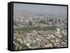 View from Cerro San Cristobal, Santiago, Chile, South America-Michael Snell-Framed Stretched Canvas