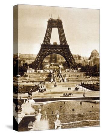 PHOTO ART PRINT The EIFFEL TOWER Paris France 1897 by Tavin French Poster 12x12