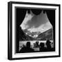 View From Chateau Lake Louise Looking Up Lake Louise at Victoria Glacier-Andreas Feininger-Framed Photographic Print