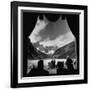 View From Chateau Lake Louise Looking Up Lake Louise at Victoria Glacier-Andreas Feininger-Framed Photographic Print