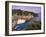 View from Chiesa S. Giorgio, Riviera di Levante, Liguria, Portofino, Italy-Walter Bibikow-Framed Photographic Print