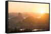 View from Chinese Vista at Dawn, Rio De Janeiro, Brazil, South America-Ben Pipe-Framed Stretched Canvas