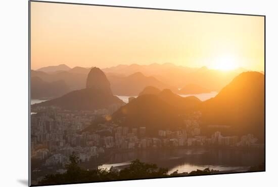 View from Chinese Vista at Dawn, Rio De Janeiro, Brazil, South America-Ben Pipe-Mounted Photographic Print