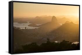 View from Chinese Vista at Dawn, Rio De Janeiro, Brazil, South America-Ben Pipe-Framed Stretched Canvas